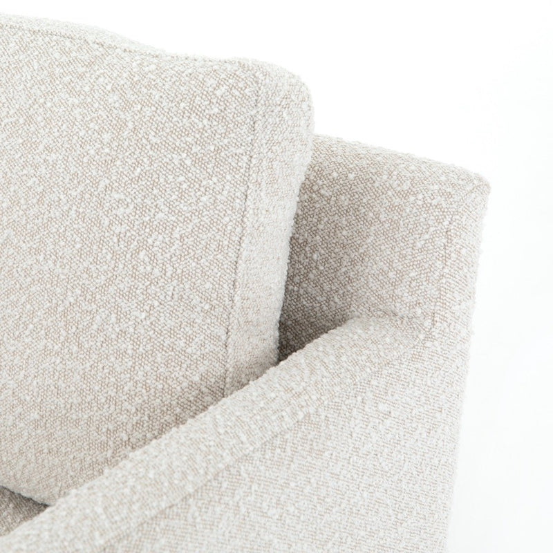 Vanna Chair Boucle Top Right Corner Detail