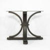 Vestal Iron Dining Table Base - Antique Bronze Powder Coat Finish - Side View