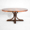 Hammered Copper Oval Dining Table Vestal
