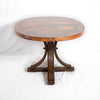 Copper and iron oval dining table