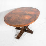 Vestal oval Copper dining table Artesanos
