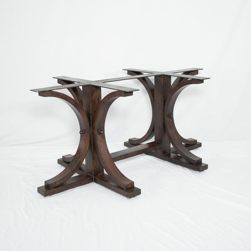 Decorative Cast Iron X-Base Table Pedestal - Table Height
