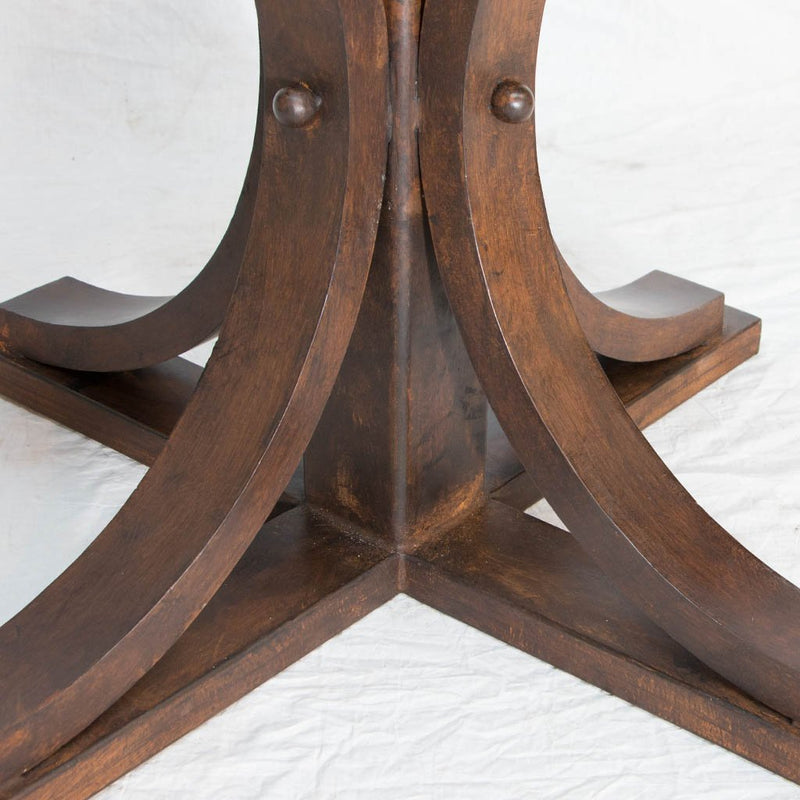 custom iron base for dining table pedestal