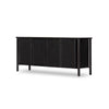 Veta Sideboard Black Cane Angled View Four Hands