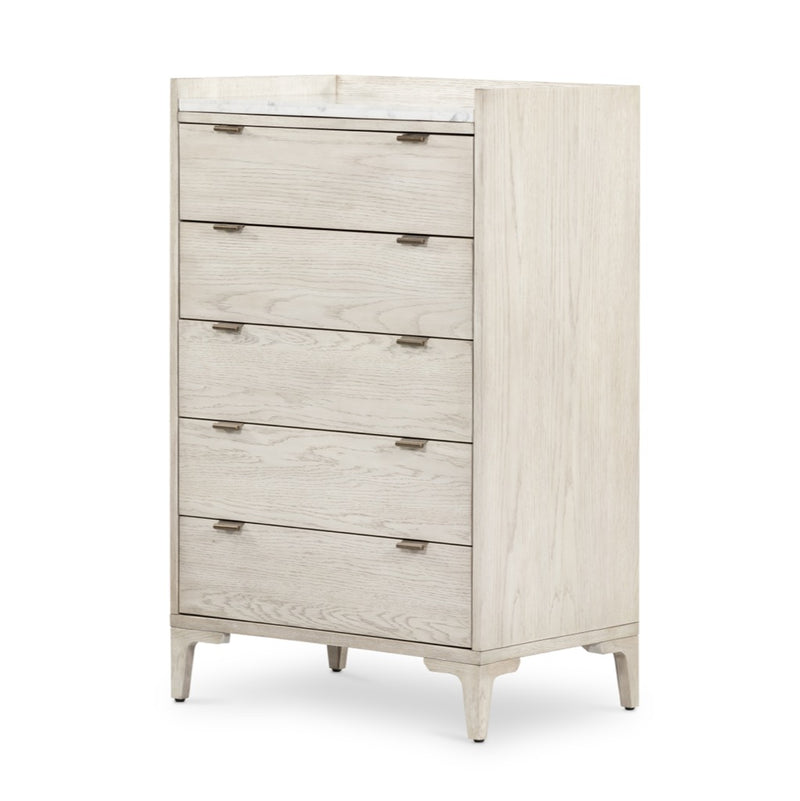 Viggo Tall Dresser - Vintage White Oak | Four Hands Viggo Tall Dresser - Vintage White Oak | Four Hands