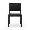 Four Hands Villa Dining Chair Black Hair on Hide Front View