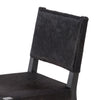 Villa Dining Chair Black Hair on Hide Backrest Detail 224455-002
