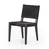 Villa Dining Chair Black Hair on Hide Angled View 224455-002
