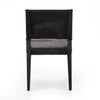 Villa Dining Chair Black Hair on Hide Back View 224455-002
