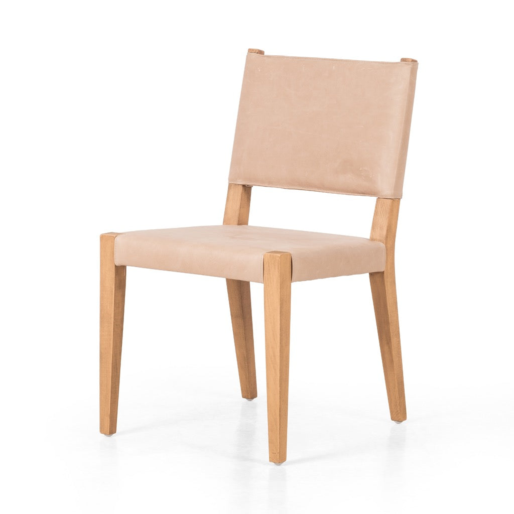 Villa Dining Chair Palermo Nude Angled View Four Hands