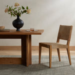 Villa Dining Chair Palomino Hair on Hide Staged Image