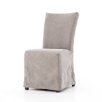 Vista Dining Chair Heather Twill Carbon Angled View Four Hands