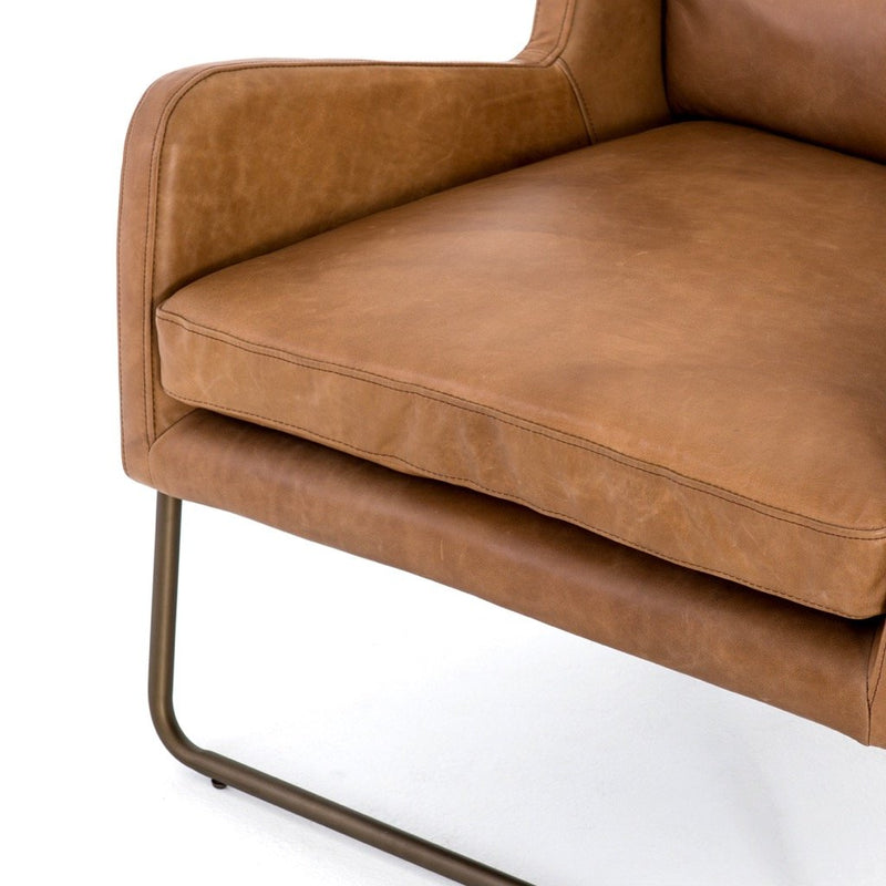 Wembley Chair Top-Grain Leather Seating