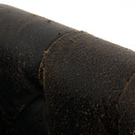Maxx Swivel Chair distressed black top-grain leather