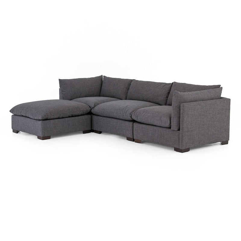 Westwood Sectional Sofa and Ottoman - Bennett Charcoal Four Hands