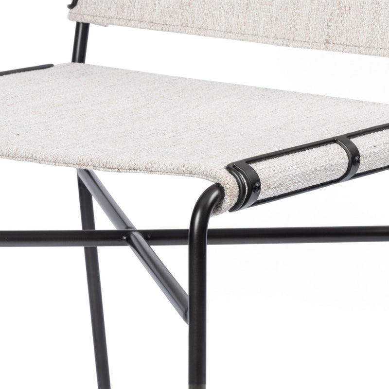 Wharton Dining Chair Avant Natural Iron Framing 105866-007
