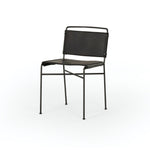 Wharton Dining Chair Distressed Black Four Hands