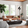 Williams Tufted Leather Sofa by Four Hands Staged Image