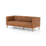 Williams Tufted Sofa - Natural Washed Camel Color Leather | Four Hands ...