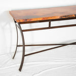 Windom Copper Sofa Table - Natural Copper Patina - Detail View