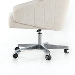 Winona Desk Chair - Dover Crescent Aluminum Base Details