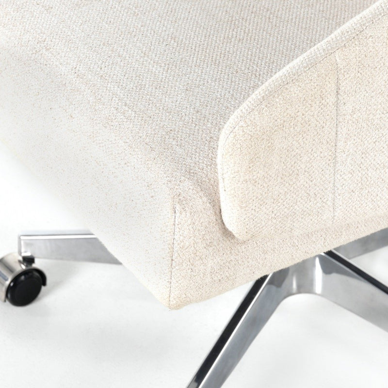 Winona Desk Chair - Dover Crescent Plush Seat Detail