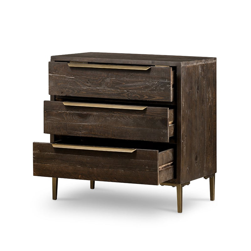 Wyeth 3 Drawer Small Dresser VWYT-003B Drawers Open