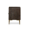 Wyeth Dark distressed and rustic nightstand