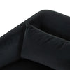 York Swivel Chair - Modern Velvet Smoke Seat Back Detail