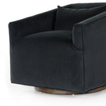 York Swivel Chair - Modern Velvet Smoke | Four Hands – Artesanos Design ...