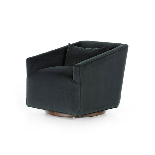 Clermont Chair Charcoal Worn Velvet Four Hands Artesanos Design