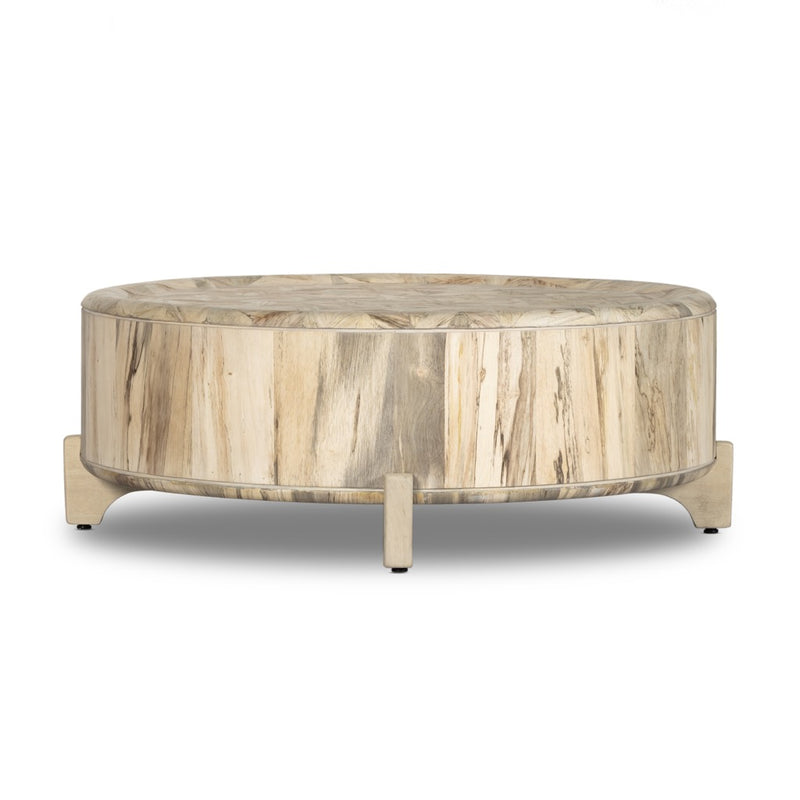 Zora Coffee Table Whitewashed Spalted Side View 239387-001
