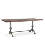Home Trends and Design French Vintage Dining Table angled view
