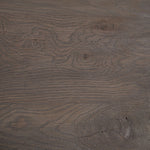 Home Trends and Design Hobbs Dining Table close up view of top wood
