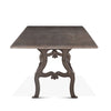 Rustic Iron Dining Table side view