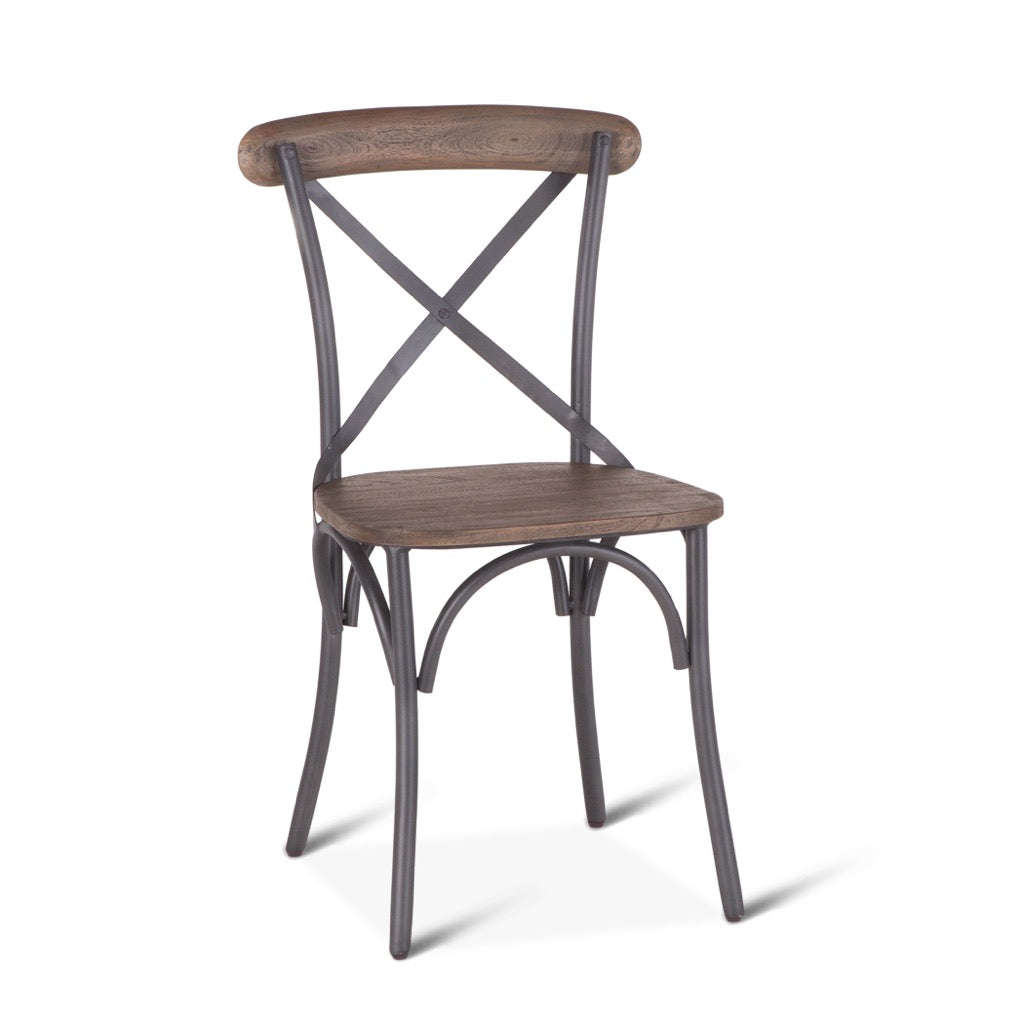 Home Trends and Design Rustic Dining Chair angled view