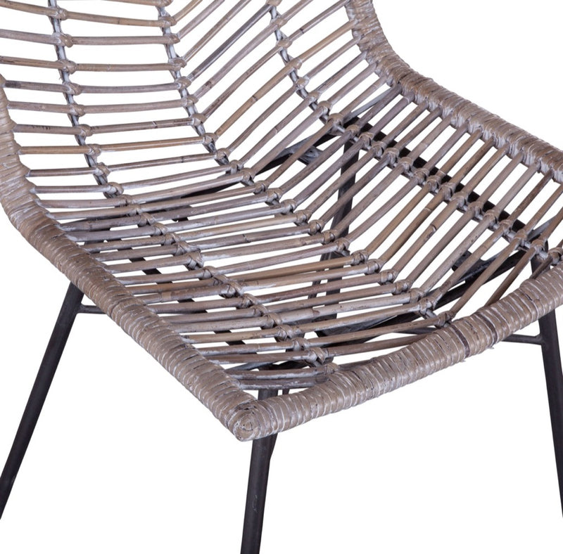 Bamboo Dining Chair view of seat
