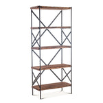 Home Trends and Design Tall Bookshelf angled view